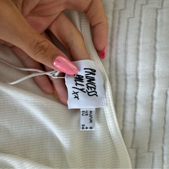 Princess Polly White Criss-Cross Top - Picture 3 of 5